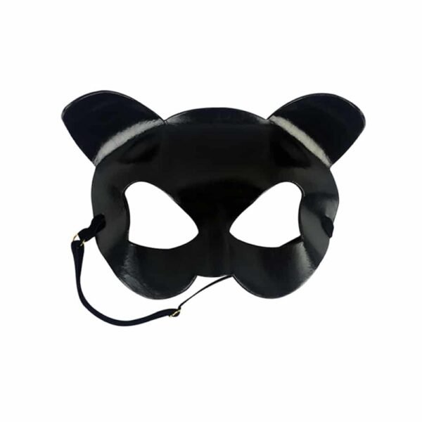 Black erotic cat mask by E.L.F Zhou London at Brigade Mondaine