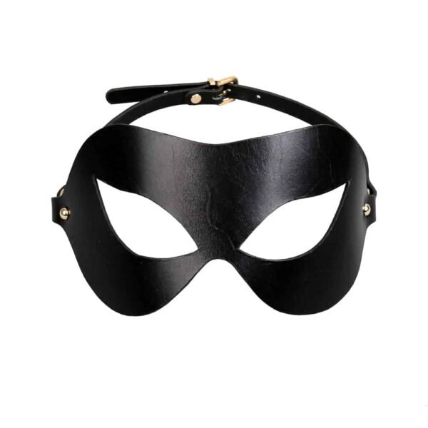 ELIF DOMANIC Leather Bondage Mask Masha