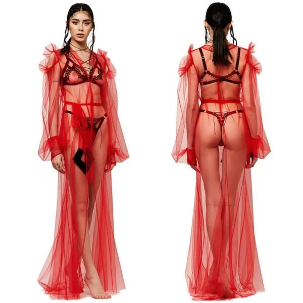 LUDIQUE Lingerie Spectre Kimono Dress Red