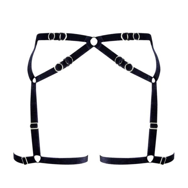 ELF ZHOU LONDON Signature Suspender belt Shades of Darker