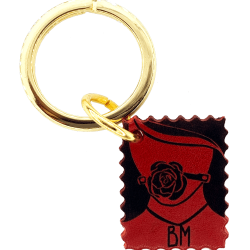 Porte clef rouge, noir et doré de DOMESTIQUE chez BRIGADE MONDAINE